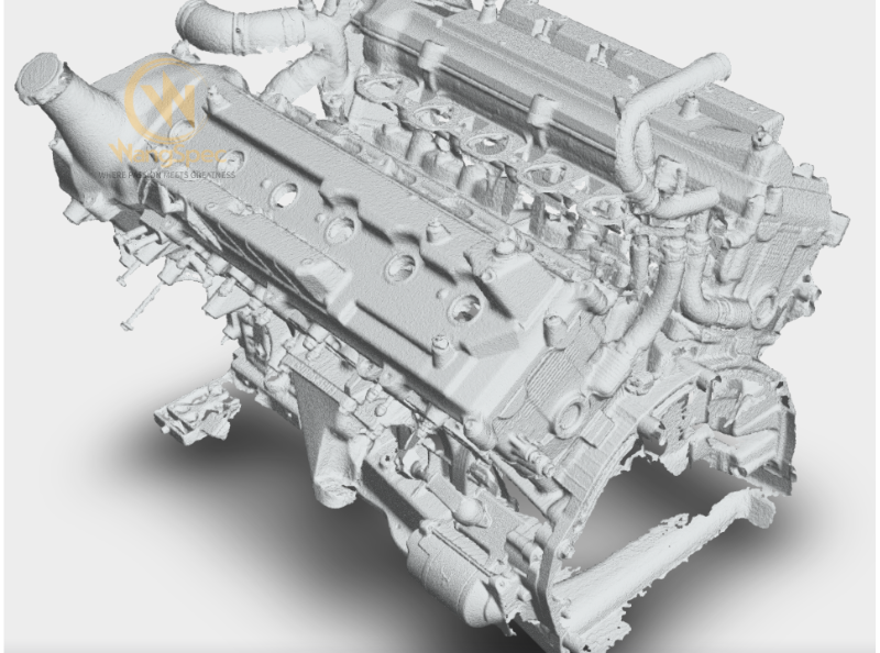 3D Scan - 1GZ-FE Engine Scan