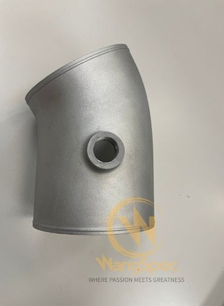 Universal 5-Inch SLM Aluminum Turbo Intake Pipe with M22×1.5 Port