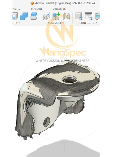 Free 3D File – Engine Bay Bracket for Intake Air Box (JZA80 / JZZ30)