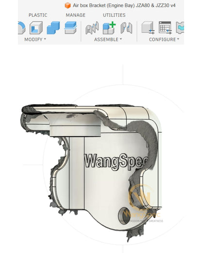 Free 3D File – Engine Bay Bracket for Intake Air Box (JZA80 / JZZ30)
