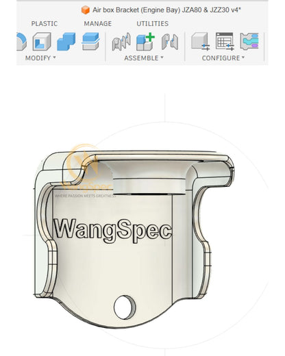 Free 3D File – Engine Bay Bracket for Intake Air Box (JZA80 / JZZ30)