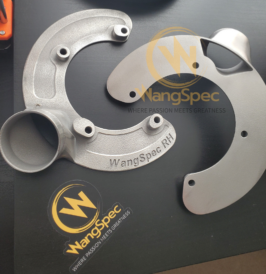 WangSpec Front Brake Duct Shields (Pair) - Toyota JZA80 Supra / Z30 Soarer (SC300)