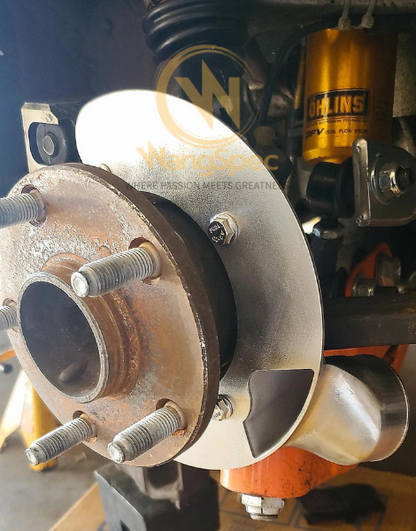 WangSpec Front Brake Duct Shields (Pair) - Toyota JZA80 Supra / Z30 Soarer (SC300)