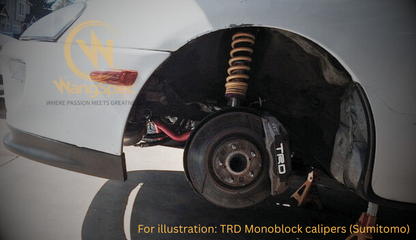 Titanium Front Brake Pad Shim Kit – TRD Monoblock & Lexus LS430 (UCF30/UCF31, 2000–2006)